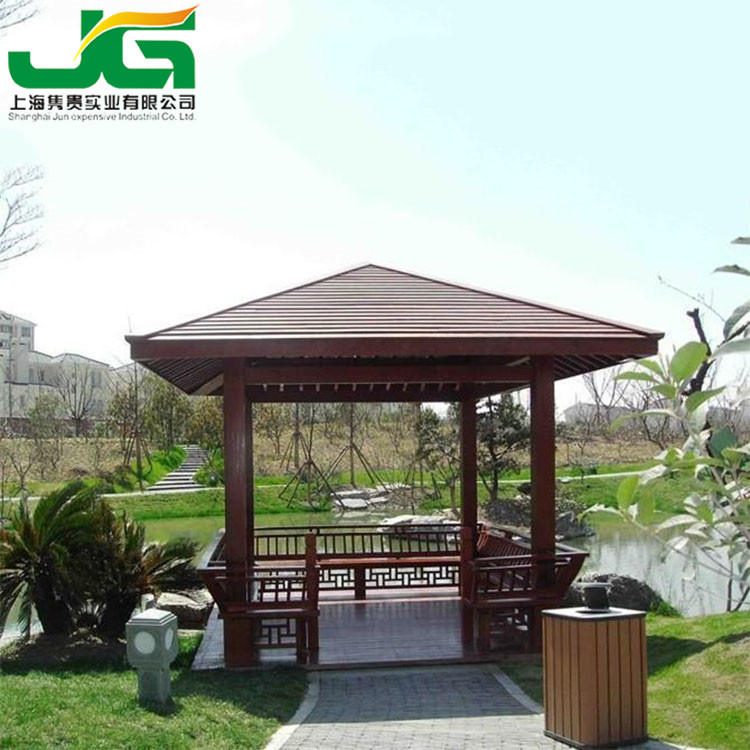 防腐木涼亭_園林景觀亭子木質(zhì)四角亭 碳化防腐木四角仿古 .